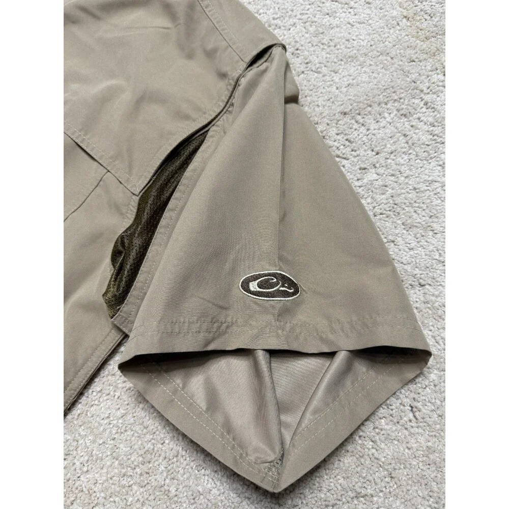 Drake Flyweight S/S Wingshooter's Shirt Khaki Mens 2XL Waterfowl Fishing Hunting